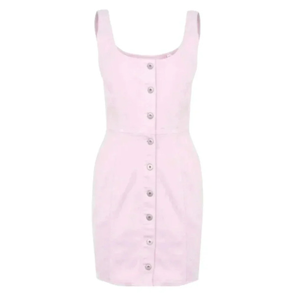 RUMNEY Pencil Denim Mini Dress - Picture 1 of 7